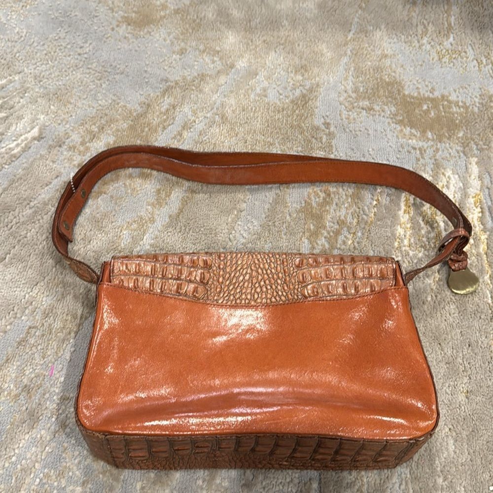VTG Brahmin alligator skin light brown shoulder bag in amazing condition for age - Picture 7 of 16